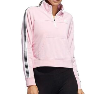 Adidas Pink V-Neck Sweater
